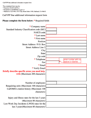 CalVPP STAR Additonal Infomation Request Form Dir Ca