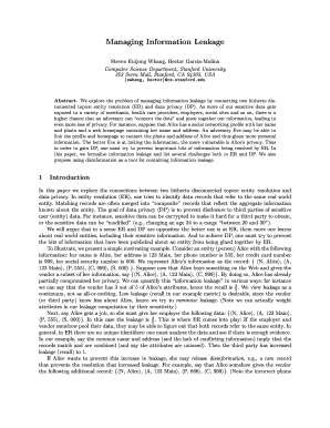 Managing Information Leakage Stanford University Ilpubs Stanford