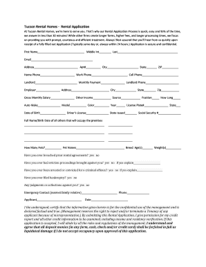 Printable Rental Agreements  Form