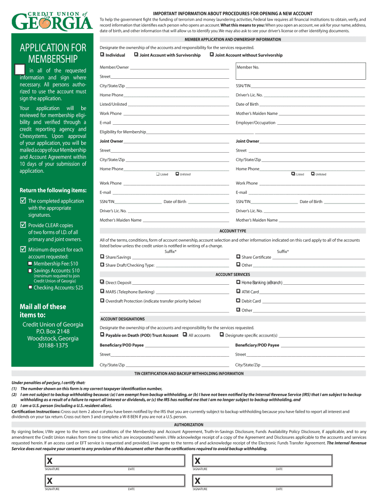 Switch Kit Credit Union of Georgia Cuofga  Form