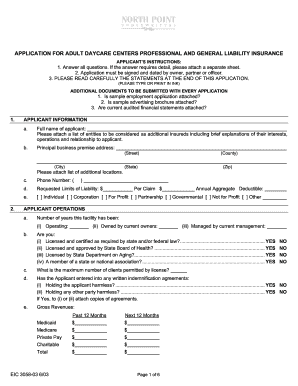 Printable Child Care Employment Application  Form