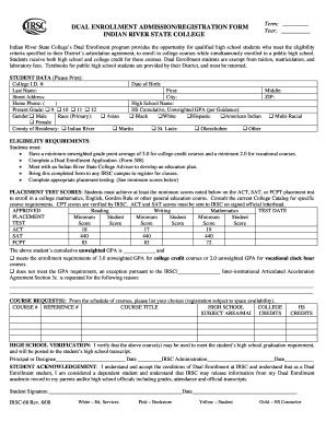 Irsc Application Form