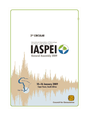 General Assembly IASPEI Iaspei  Form