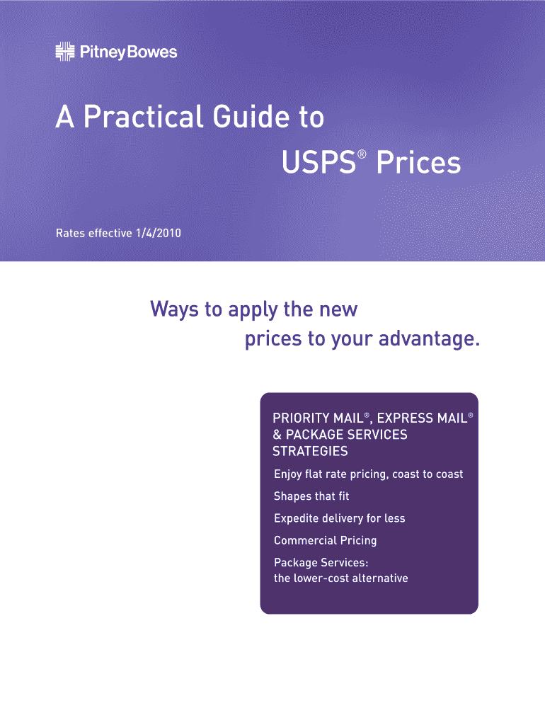 A Practical Guide to USPS Prices  Form