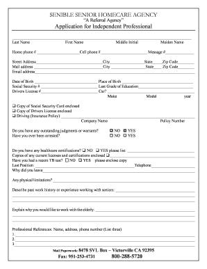 SENIORS HELPING SENIORS, LLC  Form