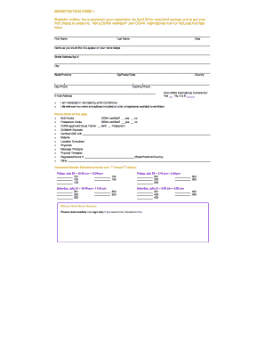 REGISTRATION FORM 1 Register Online, Fax or Postmark Your Dona