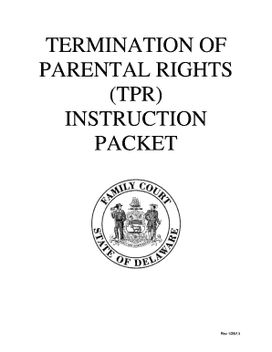 Petition to Terminate Parental Rights Form Virginia
