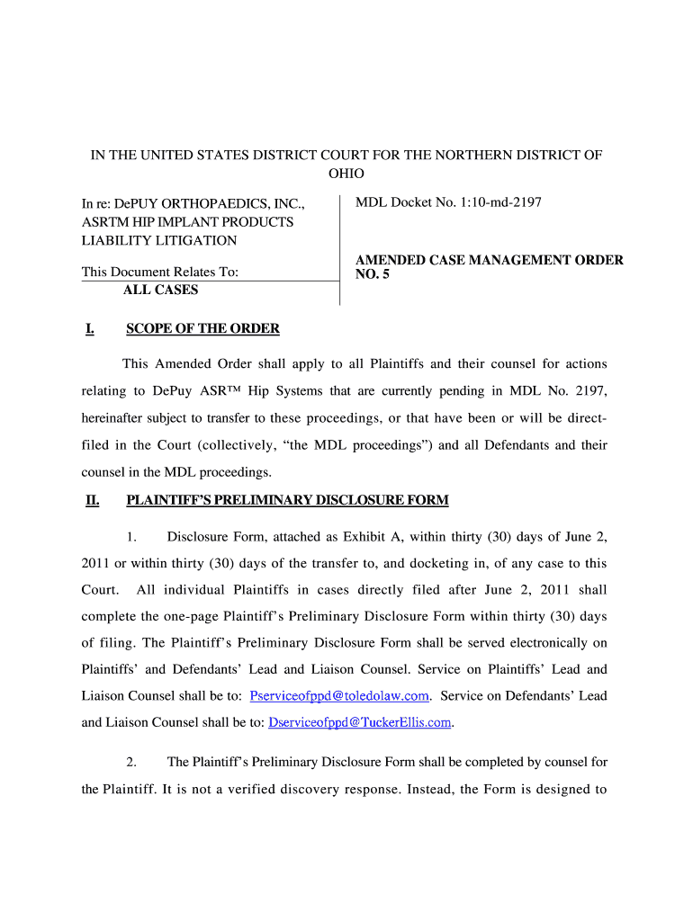 Mdl 2197  Form