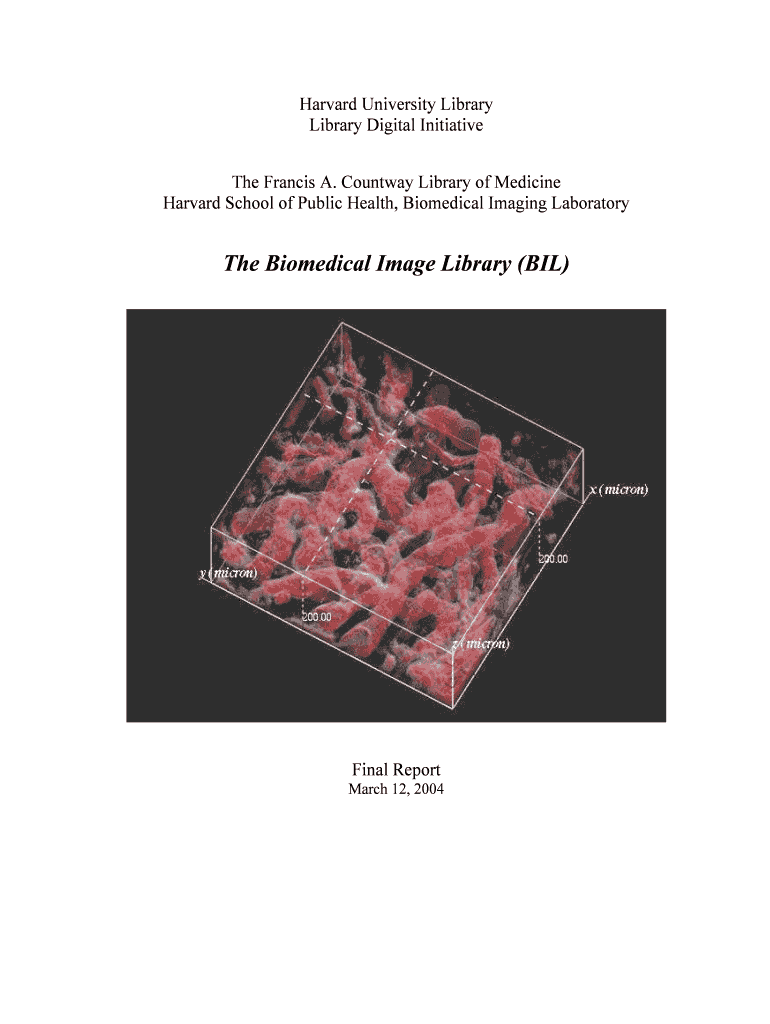 BIL Final Report Harvard Library Harvard University Hul Harvard  Form