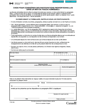 T1024 Choix Pour Consid Rer Des Participations Proportionnelles  Form