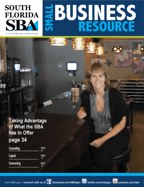 Small Business Resource Guide SBA Sba  Form