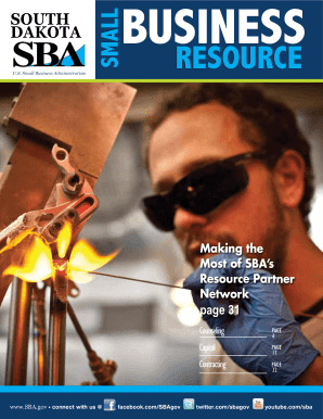 South Dakota Small Business Resource SBA Sba  Form