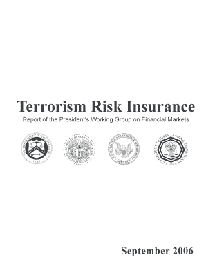 Terrorism Risk Insurance Department of the Treasury Treasury  Form