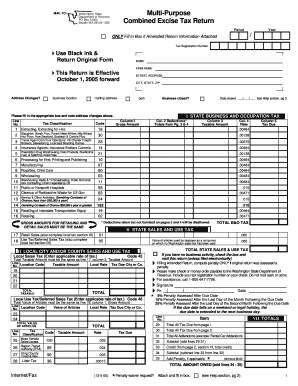  Combined Excise Tax Return 2005