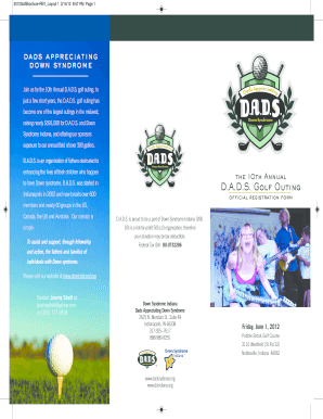 D a D S Golf Outing Dsindiana  Form