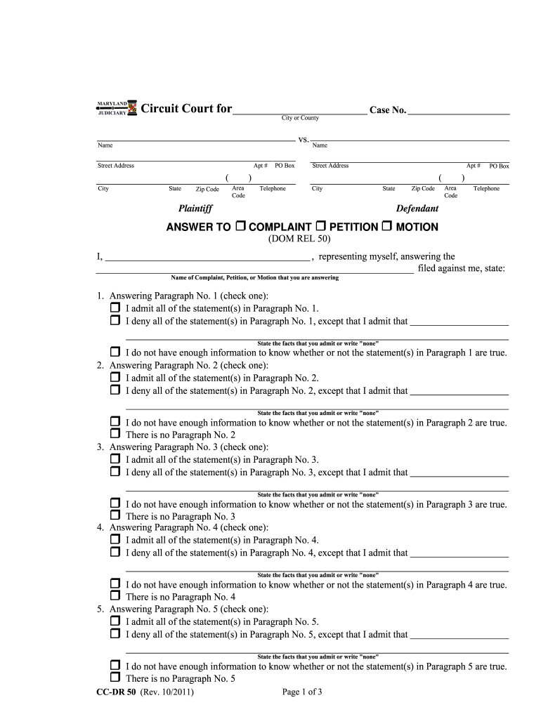 Ccdr050  Form