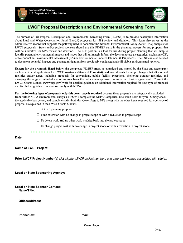 Environmental Screening Form