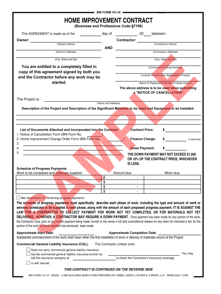 Bni Form 101 Hi