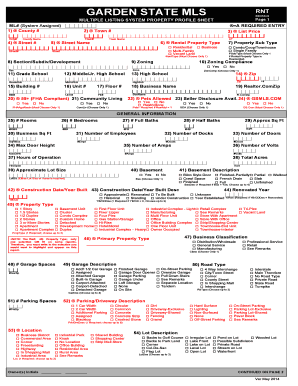  Garden State Mls Form 2020-2024