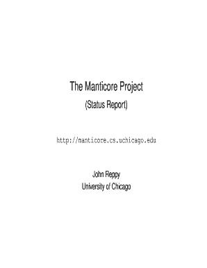 The Manticore Project Microsoft Research  Form