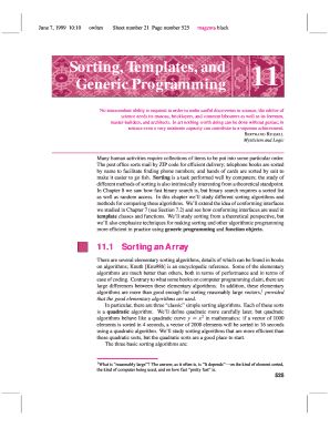 Sorting, Templates, and Generic Programming Cs Duke  Form