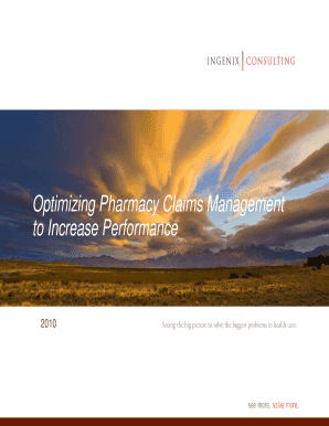 Optimizing Pharmacy Claims Management to Increase Performance Market Dynamics Market Forces Economic Downturn Results in 2% 3% I