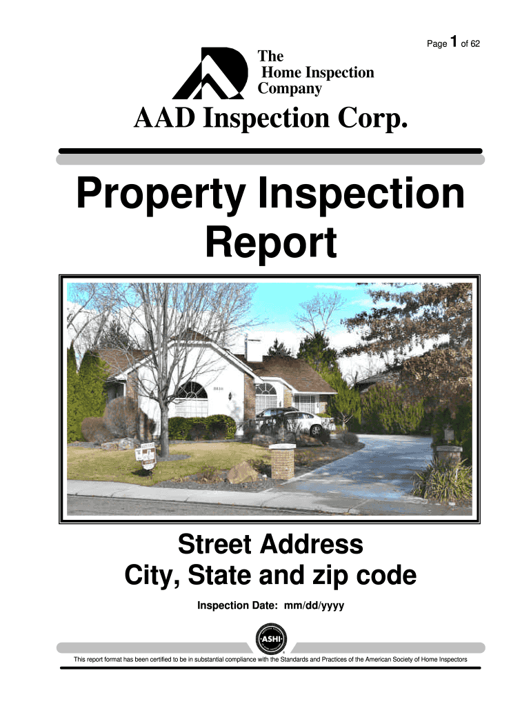 Fillable Home Inspection Reports with Pictures  Form