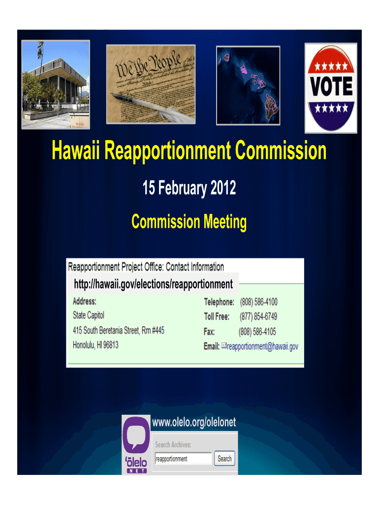 HRC 20120215 Online Bw State of Hawaii Hawaii  Form