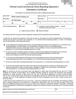 ST 125 Light Livestock Equipment  Form