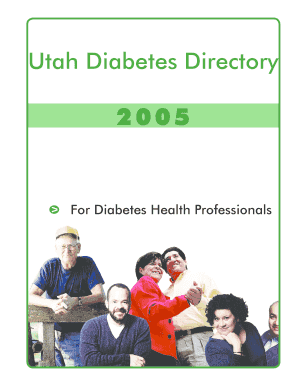 Utah Diabetes Directory  Form