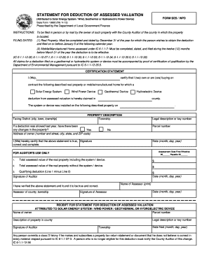 Indiana Form 18865 Form Seswpd