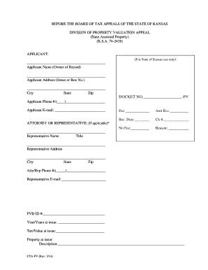 PVApp DOC Kansas  Form