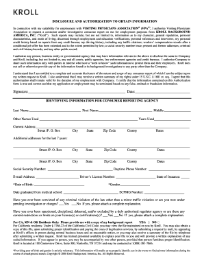 Background Check Form