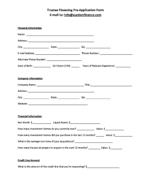 Application Forms