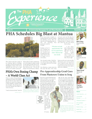 PHA Schedules Big Blast at Mantua Pha Phila  Form