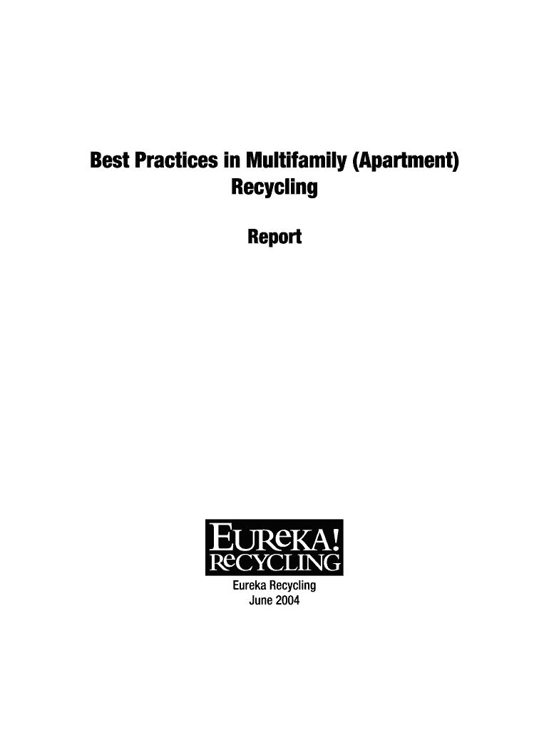 Best Practices in Multifamily Apartment Recycling Eureka Recycling Eurekarecycling  Form