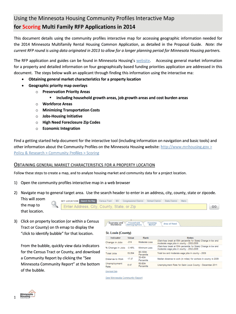 For Multi Family RFP Applications Minnesota Housing Mnhousing  Form