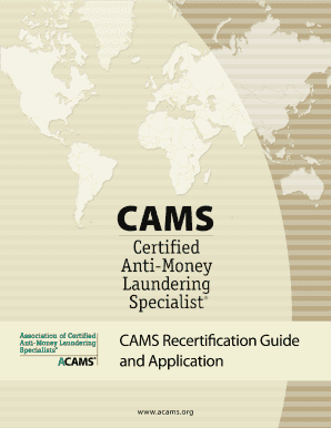 Cams Recertification  Form