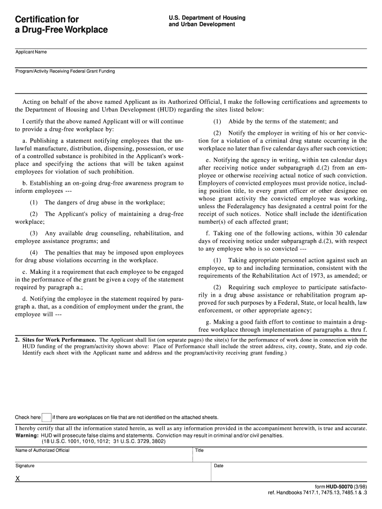 Hud Workplace  Form