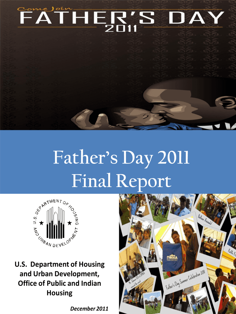 Father&#039;s Day Final Report HUD Portal Hud  Form