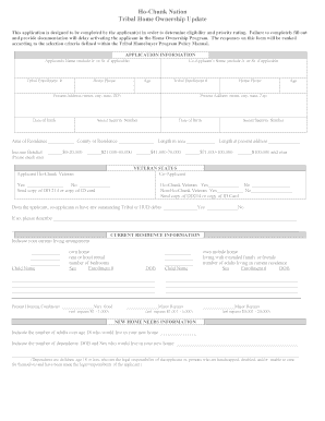 Ho Chunk Housing  Form