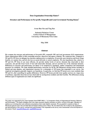 Does Organization Type Matter Legacy Irc Csom Umn  Form