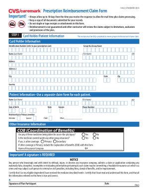 Get and Sign Cvs Form 14423 1010 Standard 2014