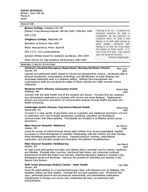 Resume 2 Boston College Bc  Form