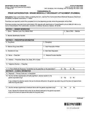 Forward Health Prior Authorization  Form
