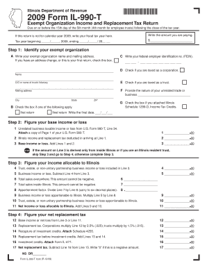 Form IL 990 T Illinois Department of Revenue Tax Illinois