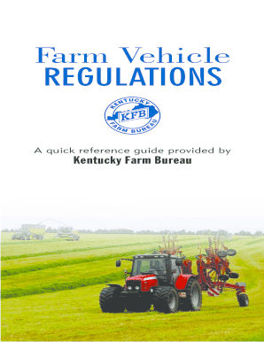 Farm Vehicle REGULATIONS  Form
