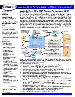 Automating Content Production Protection and AxMediaTech  Form