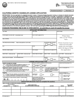 GC California Department of Public Health State of California Cdph Ca  Form