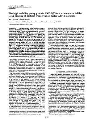 The High Mobility Group Protein HMG IY Can Stimulate or Inhibit Pnas  Form